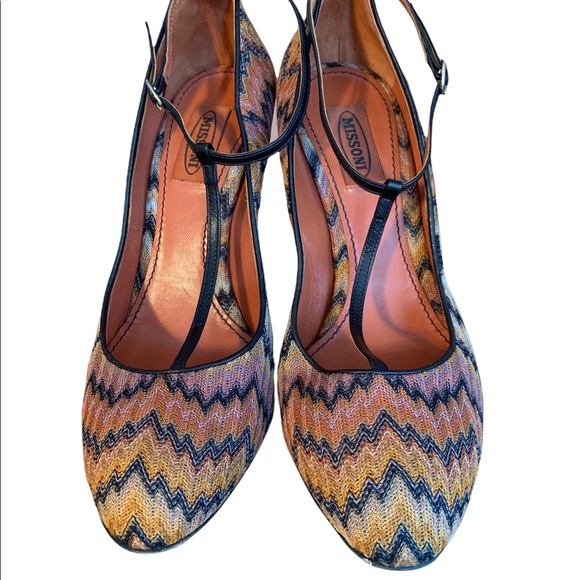Missoni Shoes - Classic Missoni t-bar heel Size 39 (8/8.5)